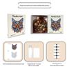 HOOLOOG Handmade Totem Fox Cross-Stitch Wooden Puzzle and Decorative Painting Gift