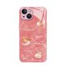 National style light luxury lucky bag gourd iPhone case pink fritillary texture iPhone17 glass case protective case