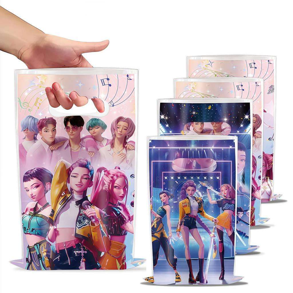 Dämonenjäger Party Geschenktüte Mädchen Gastgeschenke Koreanischer Kpop Anime Süßigkeiten Goodie Bag für Kinder Geburtstagsdeko Babyparty Partyzubehör