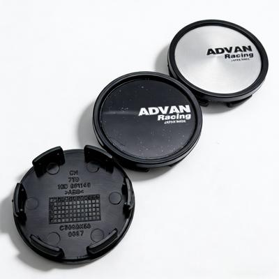 4 szt. 58 mm 53 mm Dekielki do piast kół samochodowych z logo Advan Racing Emblemat Odznaka Dekielki piast Kół Pokrowiec przeciwpyłowy na środek piasty Akcesoria do piast