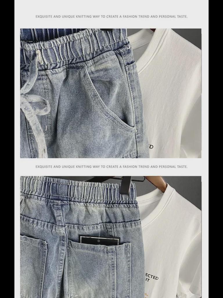 Erkekler İçin Trend Kore Tarzı Dar Harem Pantolon - Rahat Sonbahar Dokuz Noktalı Bol Kesim Pantolon