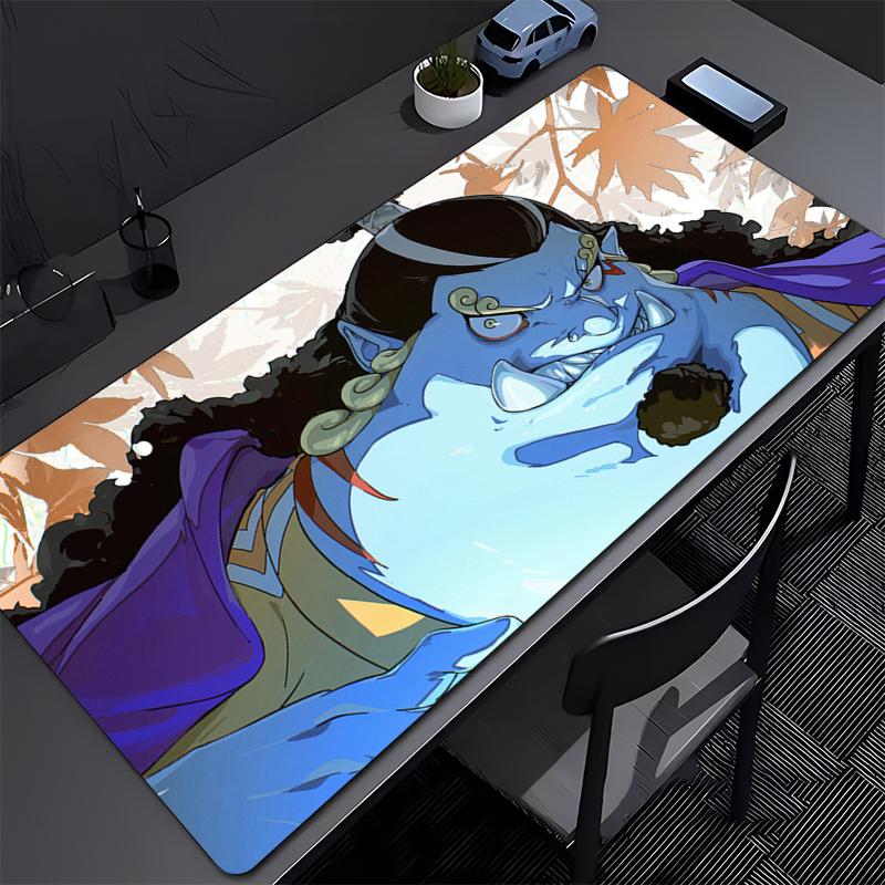 ONE PIECE Jinbe Gaming Mouse Pad Accessories Office Gamer Keyboard Desk Mat Non-Slip Laptop Ground Mat Large PC Carpet Mousepad