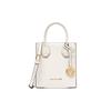 Mercer Solid Color Faux Leather Handbag Accordion Crossbody Shoulder Bag Mini Women Handbags Cream-White 35S1GM9T0L-289