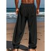 Men's Casual Hip-Hop Style Loose Sports Long Pants, Breathable Fabric Streetwear Trousers for Daily & Athletic Wear