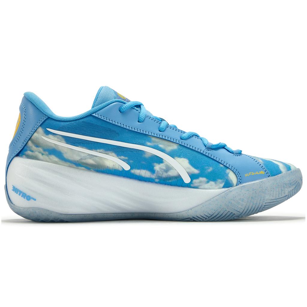 Dennis Schröder x Puma All-Pro Nitro Clouds Unisex-Sneaker Blau Team-Hellblau Weiß 311358-01