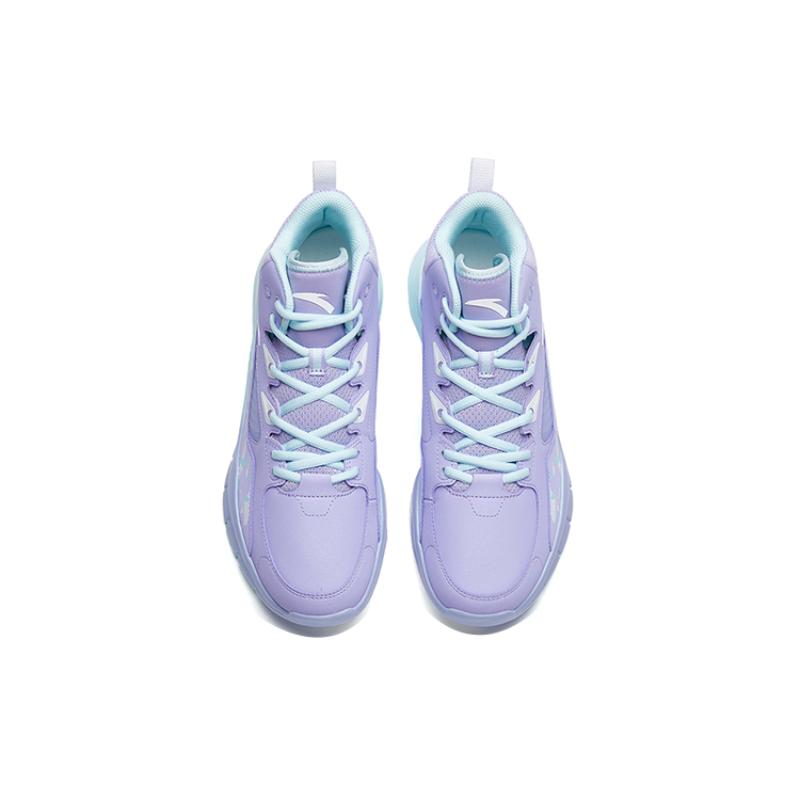 Anta Star Trail 4 Basketball Shoes Men's High Top Light Purple/Glacier Blue Sneakers 112221632S-2