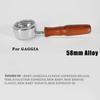 Filtro da 58 mm per Macchina da Caffè GAGGIA Portafiltro Senza Fondo per Caffè Espresso Casalingo Manico in Legno Massello Strumento Universale da Barista