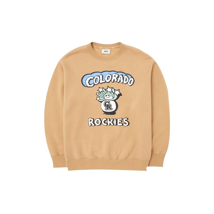 MLB Colorado Rockies Sweatshirt Unisex Yellow 3AMTC0126-04BGS L