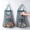 2pc Ventilated Mesh Storage Bags for Garlic, Potatoes, Onions - Durable Plastic Hanging Organizer for Kitchen & Pantry&bathroom, Non-Food Contact Safe