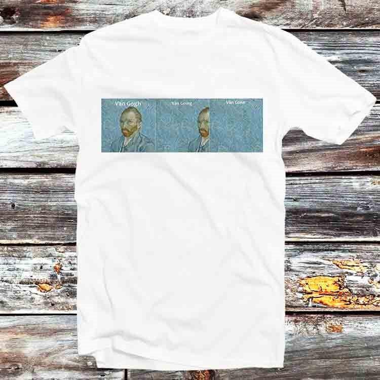 

Van Gogh Van Going Van Gone T Shirt B543 2XL