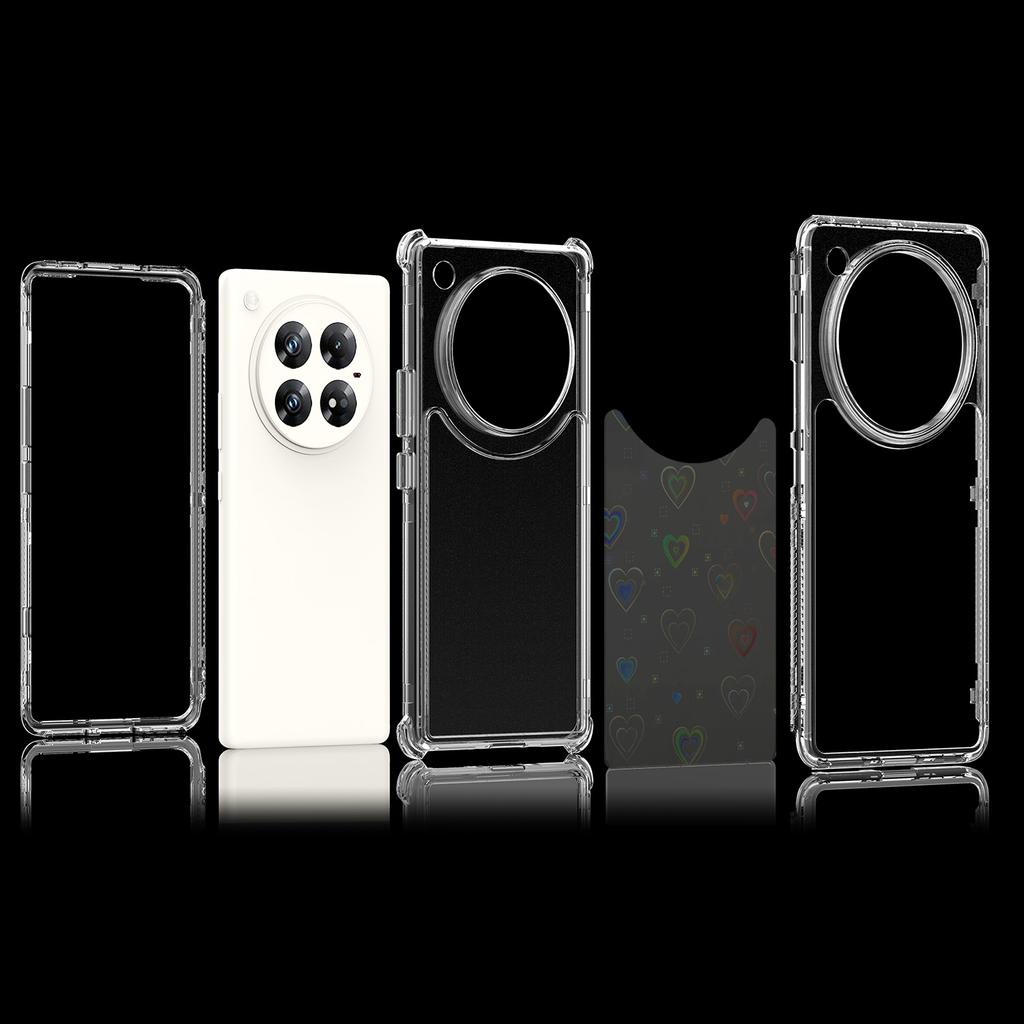 For Infinix Zero 40 4G/5G Case Clear Acrylic TPU Hybrid Phone Cover with Laser-printed Film