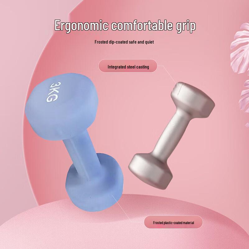 Saibote Frosted Dipped Cast Iron Dumbbells