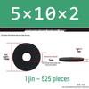 Blackened Thickened Metal Flat Washer Spacer, Round, M3-M42