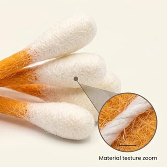 6Pcs Cotton Swabs Cat Toys with Catnip Giant Kitten Chew Sticks Indoor Cats Dental Care Teething Toy Big Felt Swab Interactive Boredom Toy