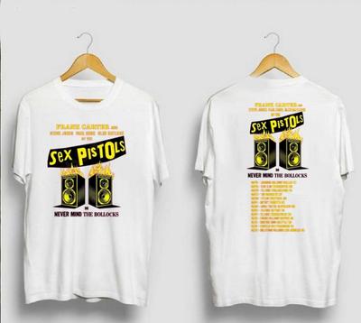 T-shirt Sex Pistols Do Never Mind The Bollocks Tour 2025, taglia S-4XL