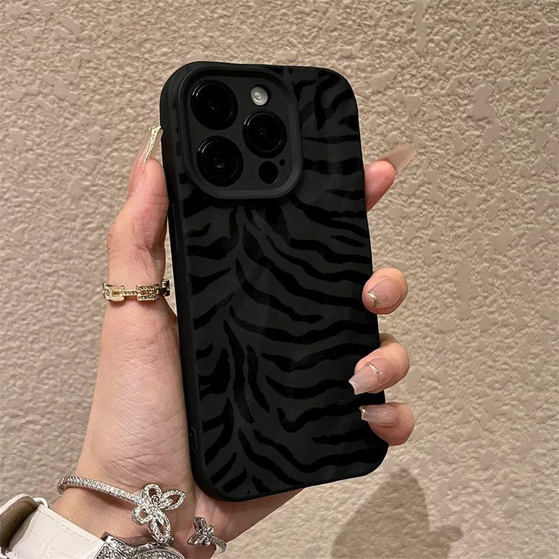 Folded art stripe for apple 15 mobile phone case iphone15promax anti-drop 12/14/13/x