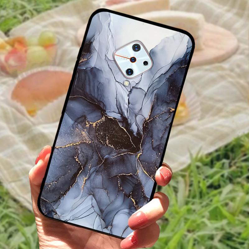 For Vivo V17 Russia Case Vivo 1920 TPU Soft Silicone Marble Phone Case For Vivo S1 Pro Fundas V1945A V1945T Cover Coque Shells