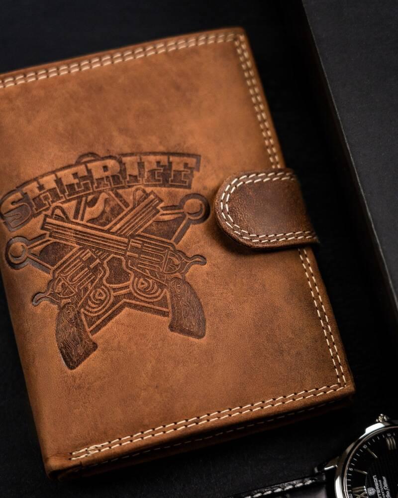 Large, Vertical Men's Wallet Made of Genuine Leather - Always Wild