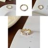Luxe Non-fading Adjustable Copper Ring For Women With Modern Geometric Style For Chic Outfits
