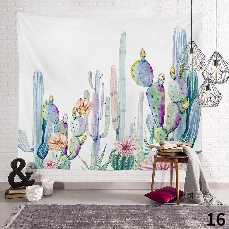 Wandteppich mit tropischen Pflanzen, Palmblättern, für den Sommer, Grünpflanzen, Party für die Inneneinrichtung, Ästhetik, Wandteppich mit Blättern