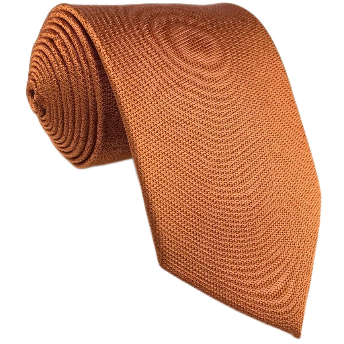 

SHLAX&WING Plain Yellow Long Narrow Silk Tie for Men (6cm)