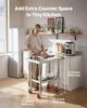 Stainless Steel Table, 60 x 76 cm Food Prep Worktable with Wheels, Kitchen Prep Table with Adjustable Undershelf Workstations for Commercial Kitchen,