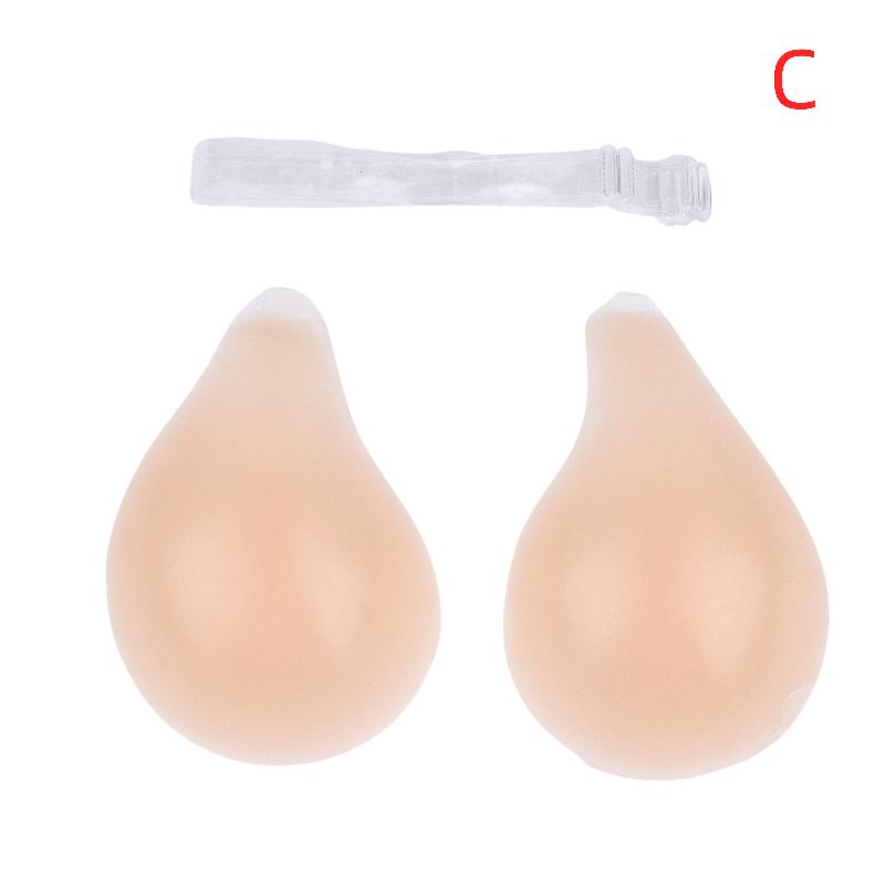 

1Pairs Spoon Shaped Lifting Bra With Shoulder Straps For Anti Sagging, Invisible And Seamless Gathering, Silicone Chest Patch A3
