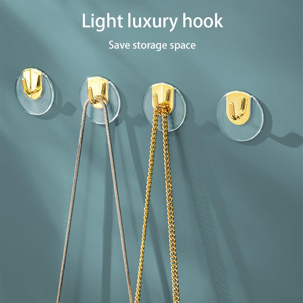 4 Stück Mehrzweckhaken Selbstklebender Wandhänger Kleidung Handtasche Schlüsselhaken Stanzfreies Regal Starke Tragkraft Heimaufbewahrung