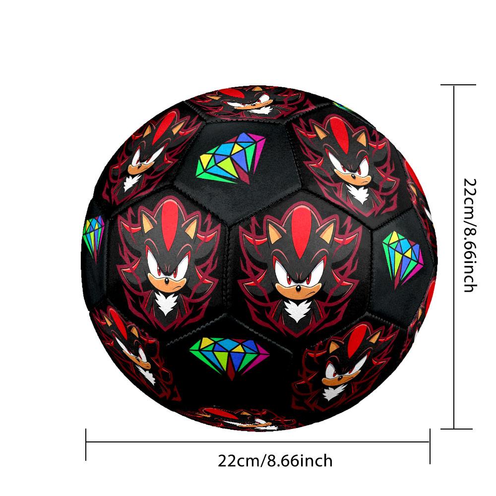 1pc Sonic the Hedgehog Soccer Ball Size 5 Indoor Soccer Ball Fashion Colorful Backyard Game - Great For Sports Fans Gift HE46