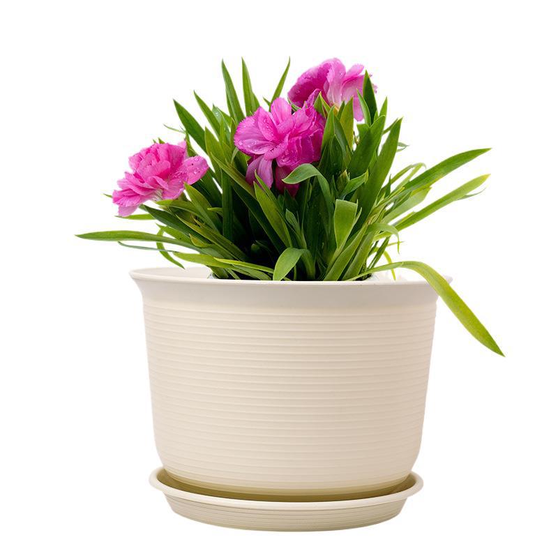 Verdickter Harz-Kunststoff-Blumentopf für den Innen-/Außenbereich - Ideal für Efeutute, Rosen, Sukkulenten