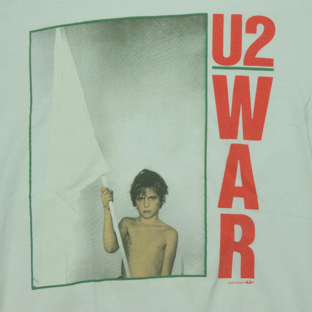 Vintage 1983 U2 War Album Tour White Unisex TShirt XXL