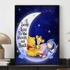 Disney Diamond Painting Winnie The Pooh and Friends Above The Moon Painting DIY Kit Adult Arts and Crafts Home Decor and Gift