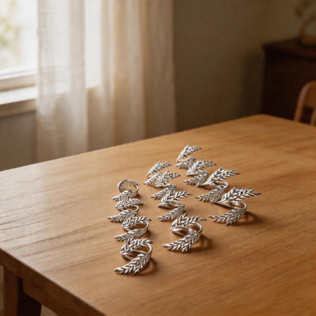 Easy Maintenance Elegant Table Decor Napkin Rings Table Setting