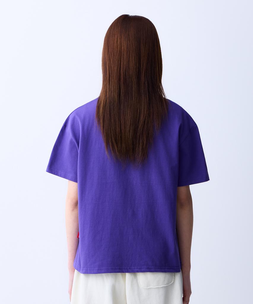 ADERNM Minimal Daily V-Neck T-Shirt Purple