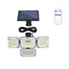 Solar Wall Light, 4Head Rotatable, Outdoor Waterproof, Motion Sensor, Garden Pathway