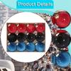 12 Pieces Christmas Hanging Decorations Decorative Baubles Xmas Decor for Celebration