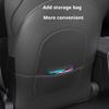 2pc Car Seatback Protector For Tesla Juniper 2025 Seat Anti-kick Pad Child Anti-Kick Mats Black Leather Interior Accessories