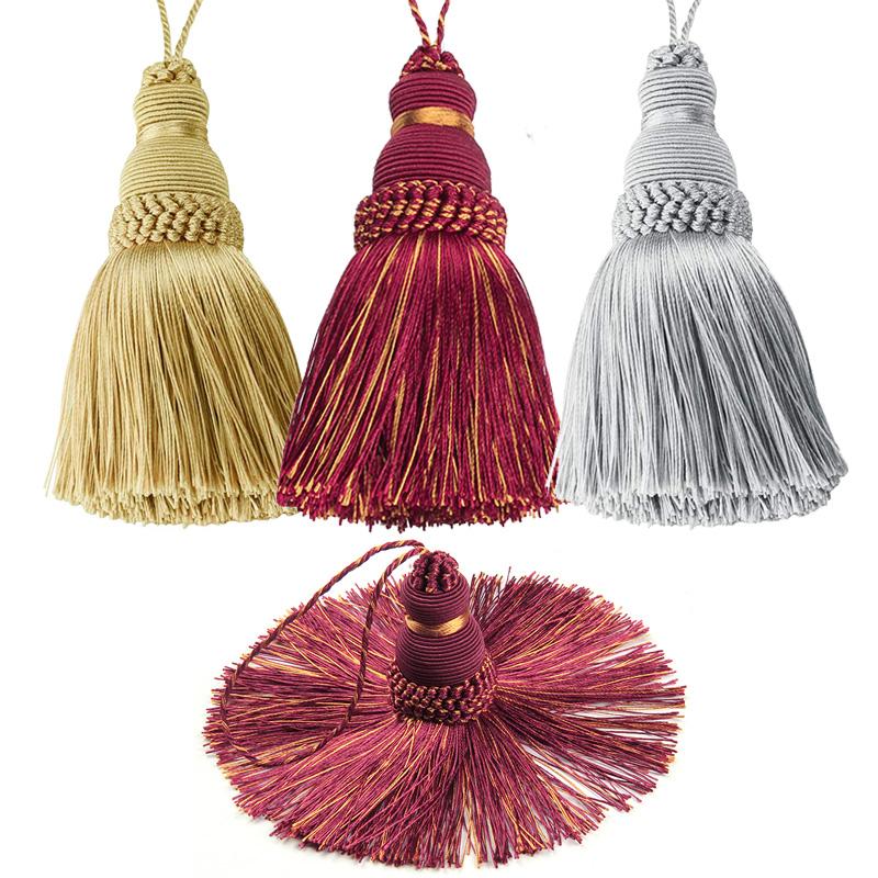 BELAVENIR Colorful Tassel Key Tassel Hanging Rope Silk Tassel Fringe Tassel Trim Garment Decoration DIY Accessories for Curtain and Home Decoration