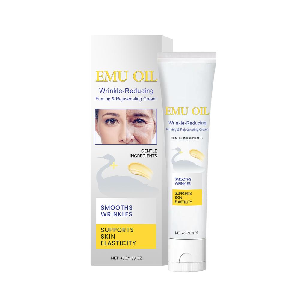 Emu Oil -Wrinkle Firming Revitalizing Cream Smoothing Lines, Brightening Deep Moisturizing And Enhancing Elasticity Skin Care Cream.