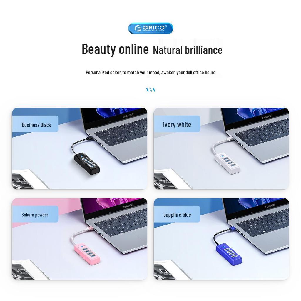 ORICO 4-Port USB 3.0 Hub with 5Gbps Type-C Expansion