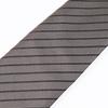 Emporio Armani Men's Tie, 7.5cm Wide, 100% Silk, Striped, Gray, Made In Italy, EM001346 TE13741 F8109 [Used]