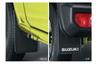 Genuine Suzuki Jimny Mud Flaps Set for JB64W Rear with Suzuki Dealer Option (Black) Logo,