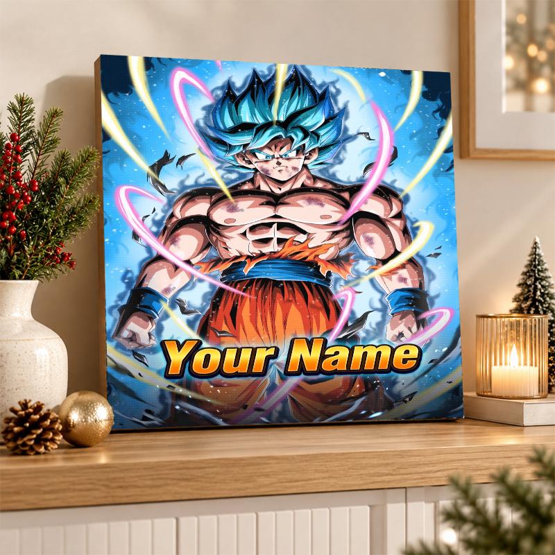 Gogeta Custom Name Diamond Painting Personalized 5D Full Drill DIY Diamond Art Home Decor