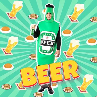 Halloween nouveau costume de bière costume adulte soirée costumée costume de campus costumes de scène amusants