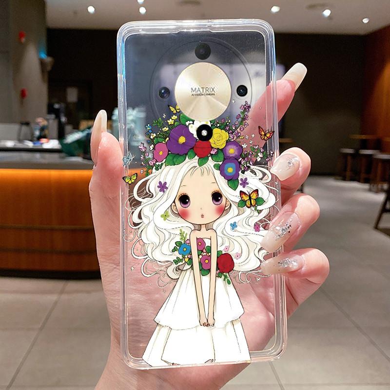 Casing For Honor X9b X9a Magic 6 5 Lite 5G Luxury Dragon Cute Cool Boys Girls Transparent Soft silicone Back Cover Phone Case