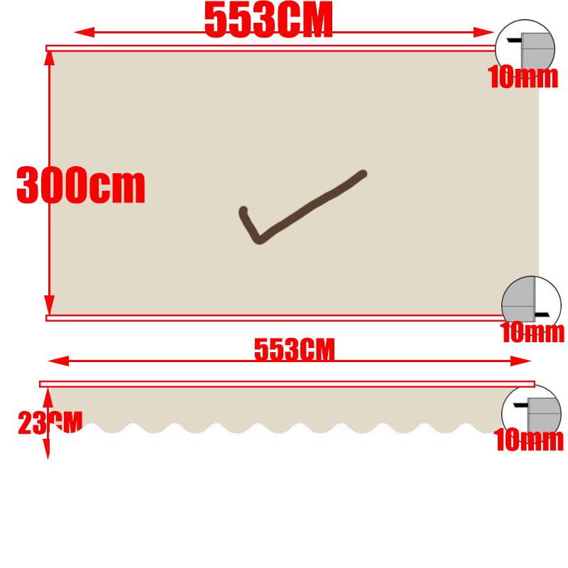 Cream Color Solid Beige Canopy Replacement Cloth Poly Fabric Outdoor Awning Waterproof Material Store Banner UV Block