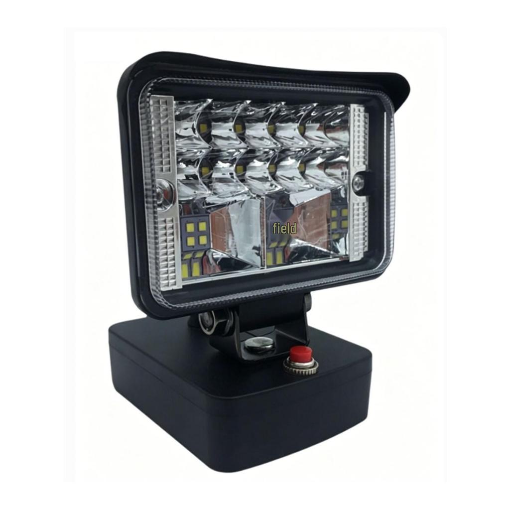 18V Lithium Battery with LED Flashlight for Bosch, DeWalt, Milwaukee, Makita