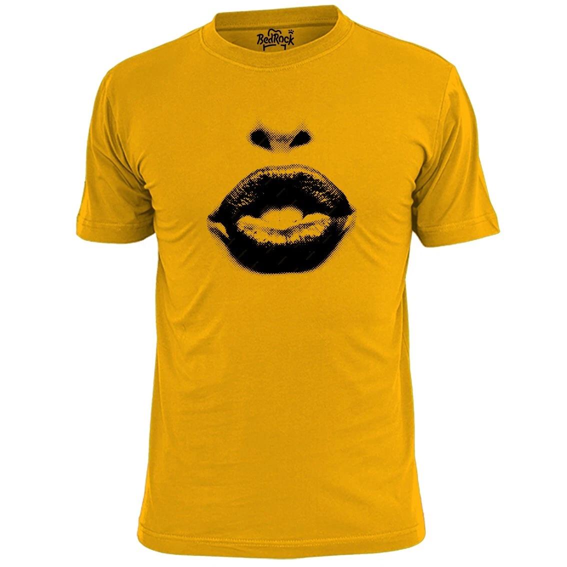 Mens Abstract Lips Art T shirt Kiss L