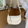 Niche Spring and Summer New Versatile One-shoulder Crossbody Bag Korean Version Pink Dumpling Bag Underarm Bag Women