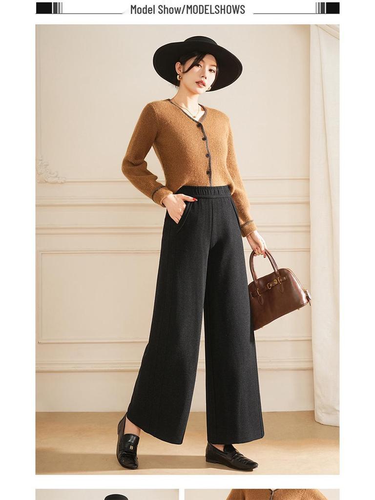 Kadın Yüksek Bel Geniş Bacak Yoga Pantolonu - Hızlı Kuruyan, Nefes Alabilen, Nervürlü ve Esnek - Açık Hava Sporları ve Fitness İçin